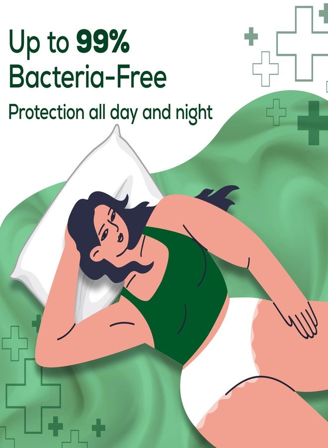 Evereve Anti Bacteria Period Panty for Girls & Women, (XL-XXL), 10 Pcs, 360 Degree Overnight Coverage, 99.9% Bacteria Free, High Absorbency for Heavy Flow, Maternity Postpartum Disposable Panty - Image 4